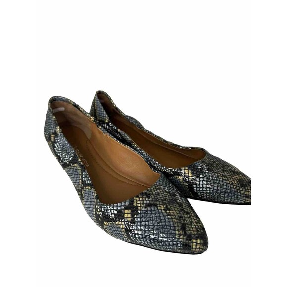 Cox Womens Ballerina Flats Block Slip On Size US 10 - Picture 1 of 8